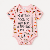 High Quality Super Soft Baby Bodysuit | 100% Cotton Infant Outfit for Fishing Lover | Baby Shower Gift