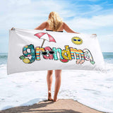 Personalized Name Towel for Beach Bath & Pool - Unique Vacation Gift for Kids and Adults