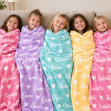 Personalized Name Blanket for Kids & Adults - High Quality Super Soft Blanket for Birthday Christmas Gift