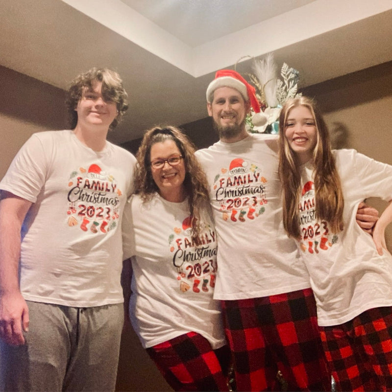 Custom Family Matching Christmas Shirt - Personalized Funny Family Christmas Sweatshirt