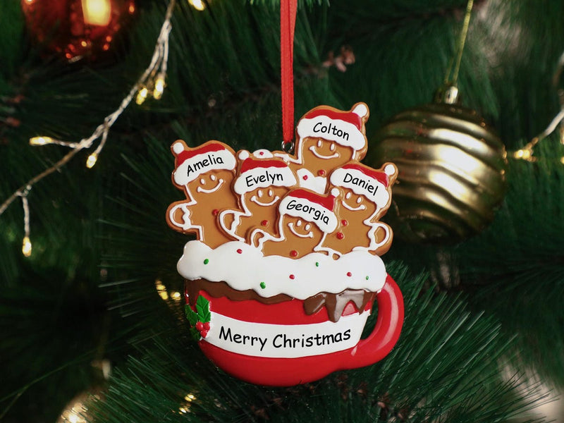 Personalized Gingerbread Christmas Ornament 2024, Custom Resin Family Ornament, Custom Christmas Gift,Personalized Xmas Gift,Christmas Decor