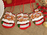 Personalized Gingerbread Christmas Ornament 2024, Custom Resin Family Ornament, Custom Christmas Gift,Personalized Xmas Gift,Christmas Decor