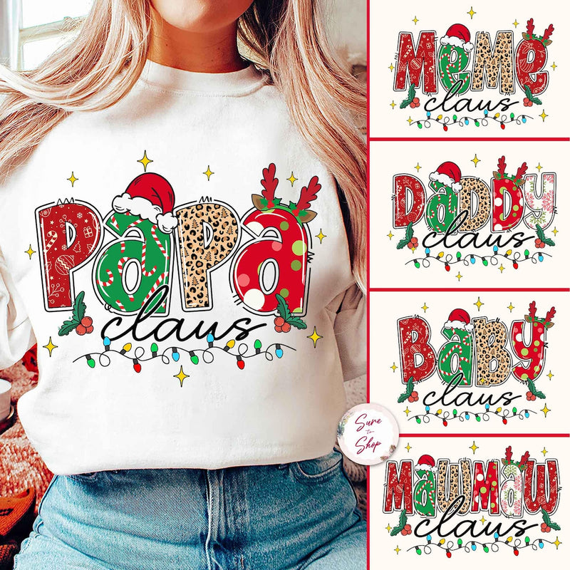 Christmas Mama Gigi Nana Grandma Claus - Unisex Sweatshirt Shirt