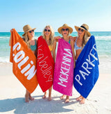 Personalized Name Towel for Beach Bath & Pool - Unique Vacation Gift for Kids and Adults