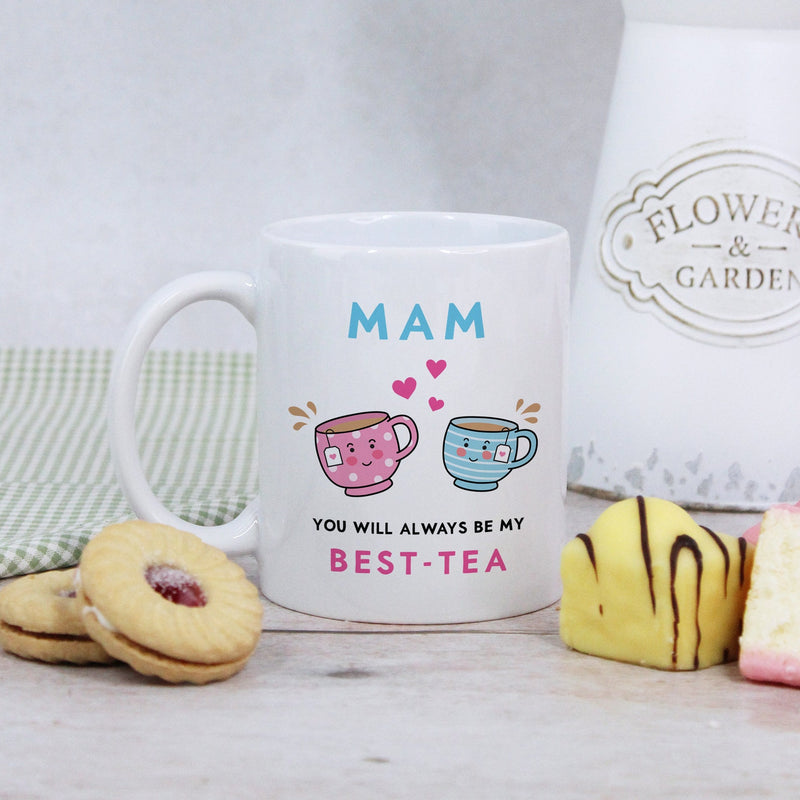 You Will Always Be My Best Tea - Personalized Name Mug - Custom Gift for BFF, Mom, Daughter, Best Friends, Bestie, Sister, Family