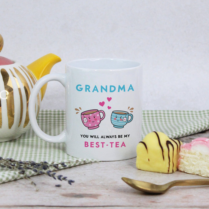 You Will Always Be My Best Tea - Personalized Name Mug - Custom Gift for BFF, Mom, Daughter, Best Friends, Bestie, Sister, Family