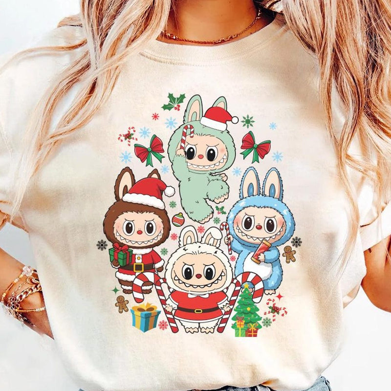 Kawaii Labu Inspired Sweatshirt - Christmas Gift For Labu Fans Harajuku Style Animal Sweatshirt Hoodies T-Shirts