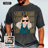 Custom Vintage Dad Photo Shirt, Childhood Photo Dad Shirt, Father's Day Gift from Kids, Father's Day Shirt, New Dad Gift