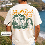Custom Best Dad Ever Shirt with Kids Name and Photo: Retro Dad Shirt, Dad Est Shirt, New Dad Vintage Picture Tee, Fathers Day Gift from Kids