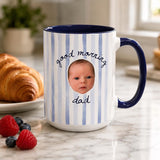 Personalized Baby Face Mug for Dad, New Dad, Custom Photo Mug, First Fathers Day Gift from Baby, Best Dad Gift
