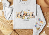 Custom Mothers Day Sweatshirt with Names, Winnie the Pooh Mothers Days Gift, Custom Mama Bear Shirt, Gift For Mother's Day
