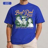 Custom Best Dad Ever Shirt with Kids Name and Photo: Retro Dad Shirt, Dad Est Shirt, New Dad Vintage Picture Tee, Fathers Day Gift from Kids