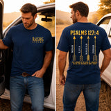 Custom Raising Arrows Shirt, Personalized Dad Shirt, Psalms 127:4 Tee, Christian Father’s Day Gift, Custom Kids Names Shirt