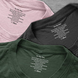 Custom Inside Neck T-Shirt with Name & Text - Personalized Birthday Gifts For Son Daughter Mom Dad Husband Wife - Never Forget That I Love You