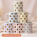 Personalized Photo Mug for Grandpa Papa Baby Face Coffee Cup Custom Baby Mug Gift for Daddy Grandpa Fathers Day Gift Pops Dada gift