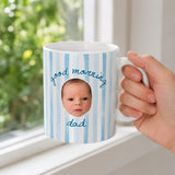 Personalized Baby Face Mug for Dad, New Dad, Custom Photo Mug, First Fathers Day Gift from Baby, Best Dad Gift