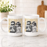 Custom Vintage Retro Photo Dad Mug, Father's Day Mug, Father's Day Gift from Kids, Childhood Photo Mug, Gift for Husband, Dad Coffee Mug