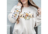 Custom Mothers Day Sweatshirt with Names, Winnie the Pooh Mothers Days Gift, Custom Mama Bear Shirt, Gift For Mother's Day