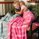 Personalized Name Blanket for Baby Kids Adults - Unique Gift for Birthday, Christmas