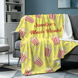 Personalized Name Blanket for Family Movie Night, Super Soft Customizable Blanket with Name - Unique Gift for Birthday, Christmas, Family Movie