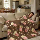 Personalized Name Blanket for Family Movie Night, Super Soft Customizable Blanket with Name - Unique Gift for Birthday, Christmas, Family Movie
