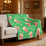 Personalized Name Blanket for Family Movie Night, Super Soft Customizable Blanket with Name - Unique Gift for Birthday, Christmas, Family Movie