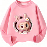 Kawaii Labu Inspired Sweatshirt Gift For Labu Fans Harajuku Style Animal Sweatshirt Hoodies T-Shirts