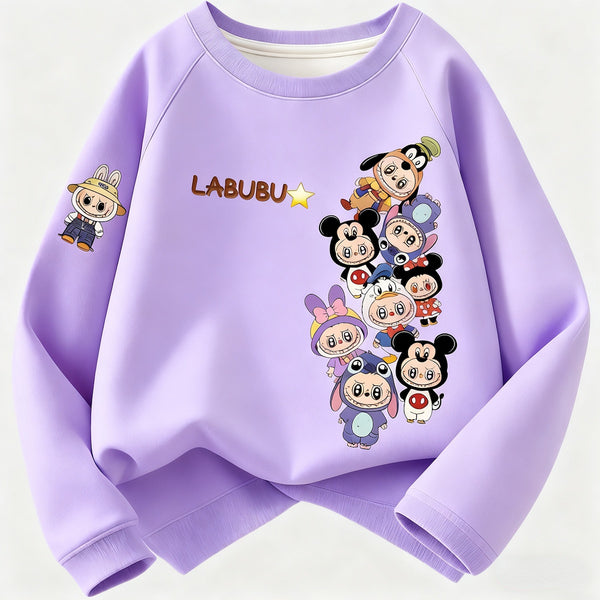 Kawaii Labu Inspired Sweatshirt Gift For Labu Fans Harajuku Style Animal Sweatshirt Hoodies T-Shirts