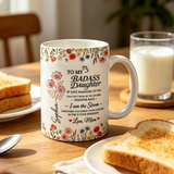 Customizable To My Daughter 3D Effect Coffee Mug, Gift For Daughter, Birthday and Mother's Day Gift