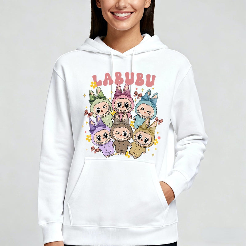 Kawaii Labubu Inspired Shirts - Gift For Labubu Fans - Harajuku Style Animal Shirts