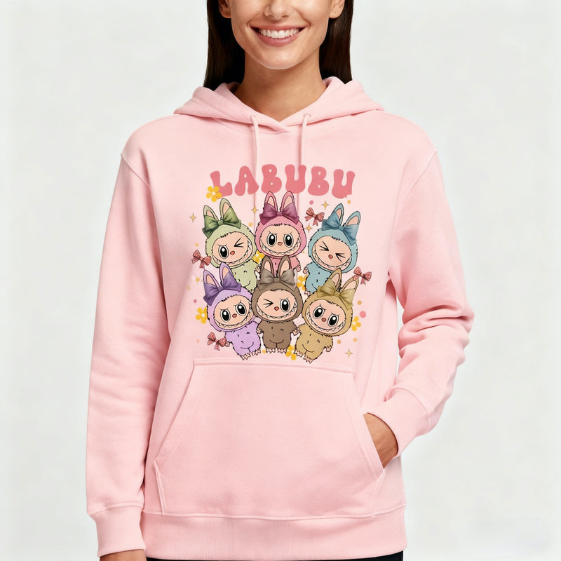 Kawaii Labubu Inspired Shirts - Gift For Labubu Fans - Harajuku Style Animal Shirts