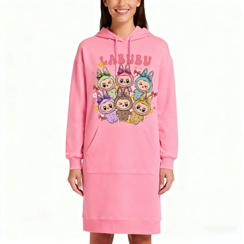 Kawaii Labubu Inspired Shirts - Gift For Labubu Fans - Harajuku Style Animal Shirts