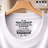 Custom Inside Neck T-Shirt with Name & Text - Personalized Birthday Gifts For Daughter Son Mom Dad Husband Wife - Never Forget That I Love You