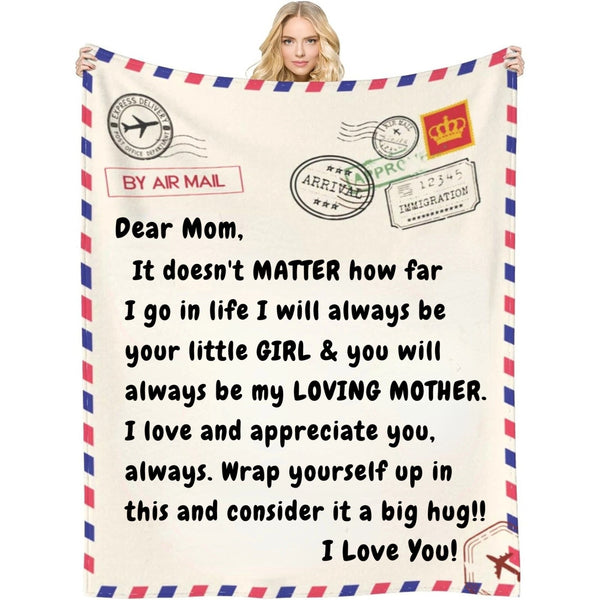 You'll always be my loving mother- Customizable Love Reminder Blanket for Mom from Daughter