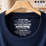 Custom Inside Neck T-Shirt with Name & Text - Personalized Birthday Gifts For Daughter Son Mom Dad Husband Wife - Never Forget That I Love You