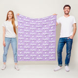 Custom Name Blanket - Floral 3D Effect Blanket with Personalized Name