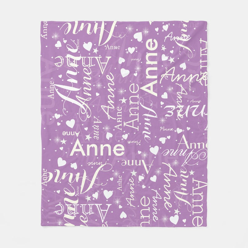 Custom Name Blanket - Personalized Blanket for Kids and Adults - Ultra-Soft Cozy Fleece Blankets, Unique Baby Shower, Birthday, Christmas Gifts for Family and Friends