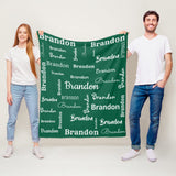 Personalized Blanket with Name for Kids and Adults
