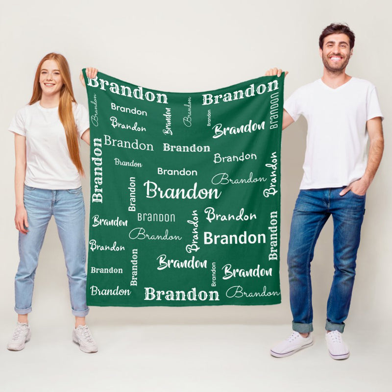 Personalized Blanket with Name for Kids and Adults