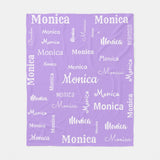 Personalized Blanket with Name for Kids and Adults