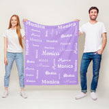 Personalized Blanket with Name for Kids and Adults
