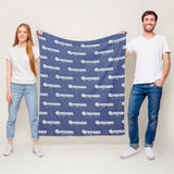 Custom Name Blanket - Floral 3D Effect Blanket with Personalized Name