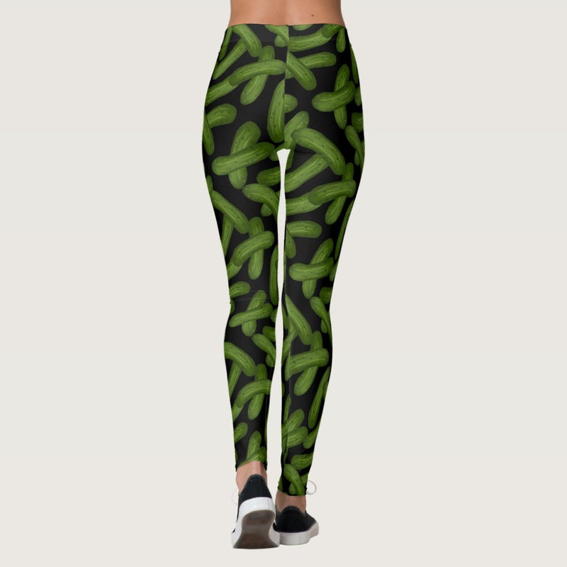 Funny Pickles High Waisted Leggings for Women - No See Through Tummy Control Cycling Workout Yoga Pants