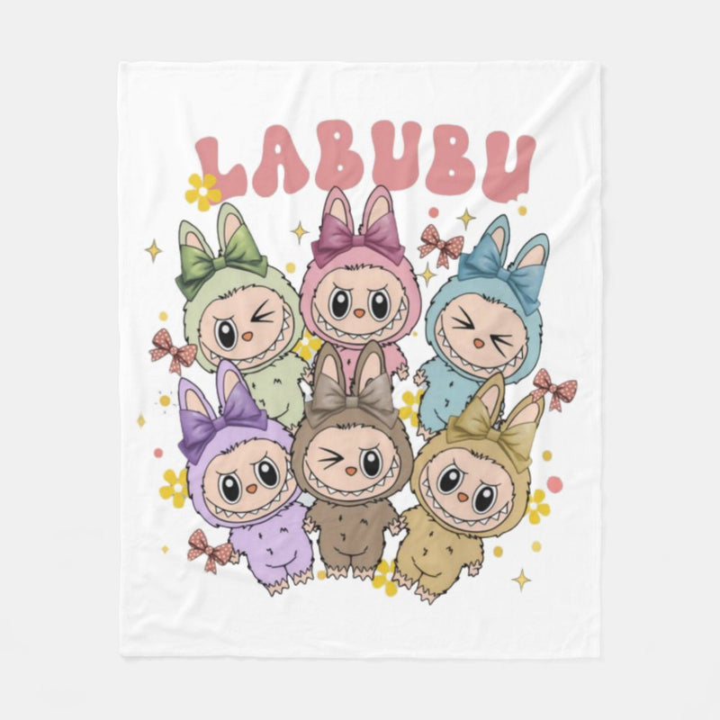 Kawaii Labu Inspired Blanket - Gift For Labu Fans Harajuku Style Animal Blanket