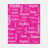 Personalized Blanket with Name for Kids and Adults