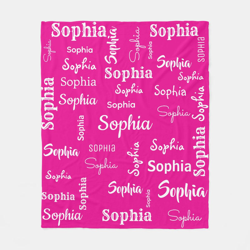 Personalized Blanket with Name for Kids and Adults