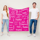 Personalized Blanket with Name for Kids and Adults