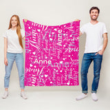 Custom Name Blanket - Personalized Blanket for Kids and Adults - Ultra-Soft Cozy Fleece Blankets, Unique Baby Shower, Birthday, Christmas Gifts for Family and Friends