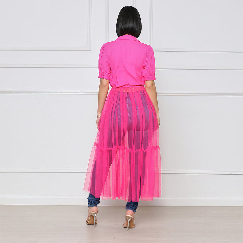 Knot Front Shirt Dress