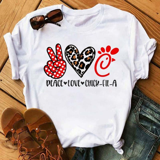 Letter & Figure Graphic T-Shirt
